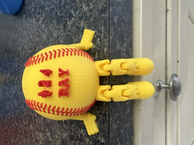 Custom Softball with name and number